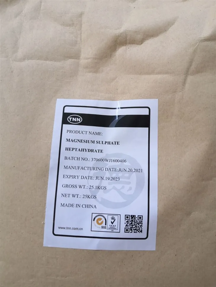 Magnesium Sulphate Heptahydrate Food Grade Agricultural Grade